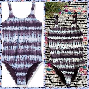 Hobie Purple Blue Tie Dye One Piece Swimsuit Girls 10 See Details